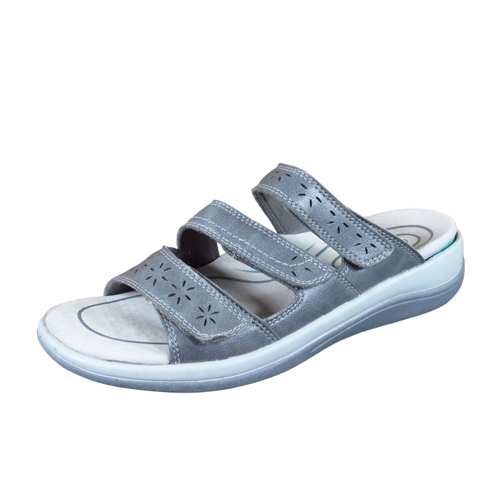 Orthofeet Sahara Women Sandals Size 8 B Medium Therapeutic Walking Gray 972